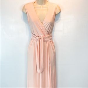 ASOS light pale pink maxi dress